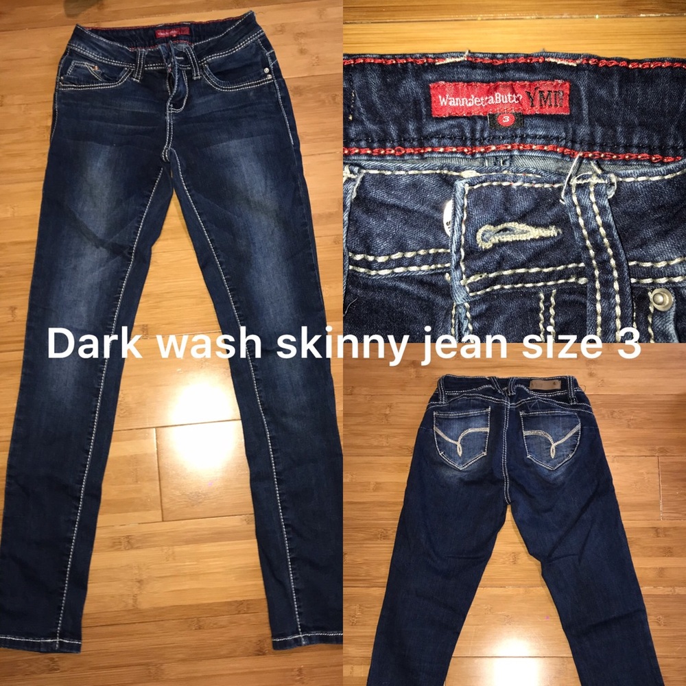 Dark wash skinny jean size 3 women